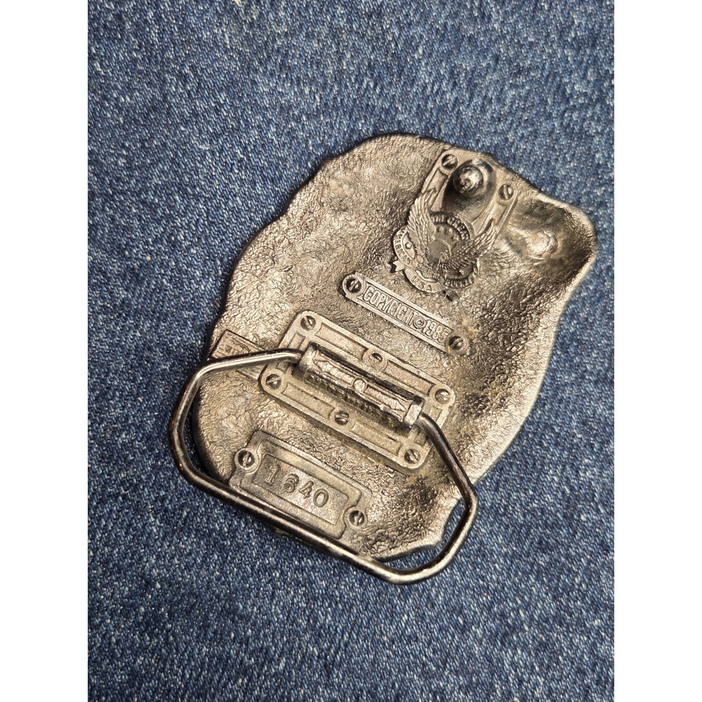 Vintage 1985 Gospel Guitar Rockstar Belt Buckle - Picture 5 of 7